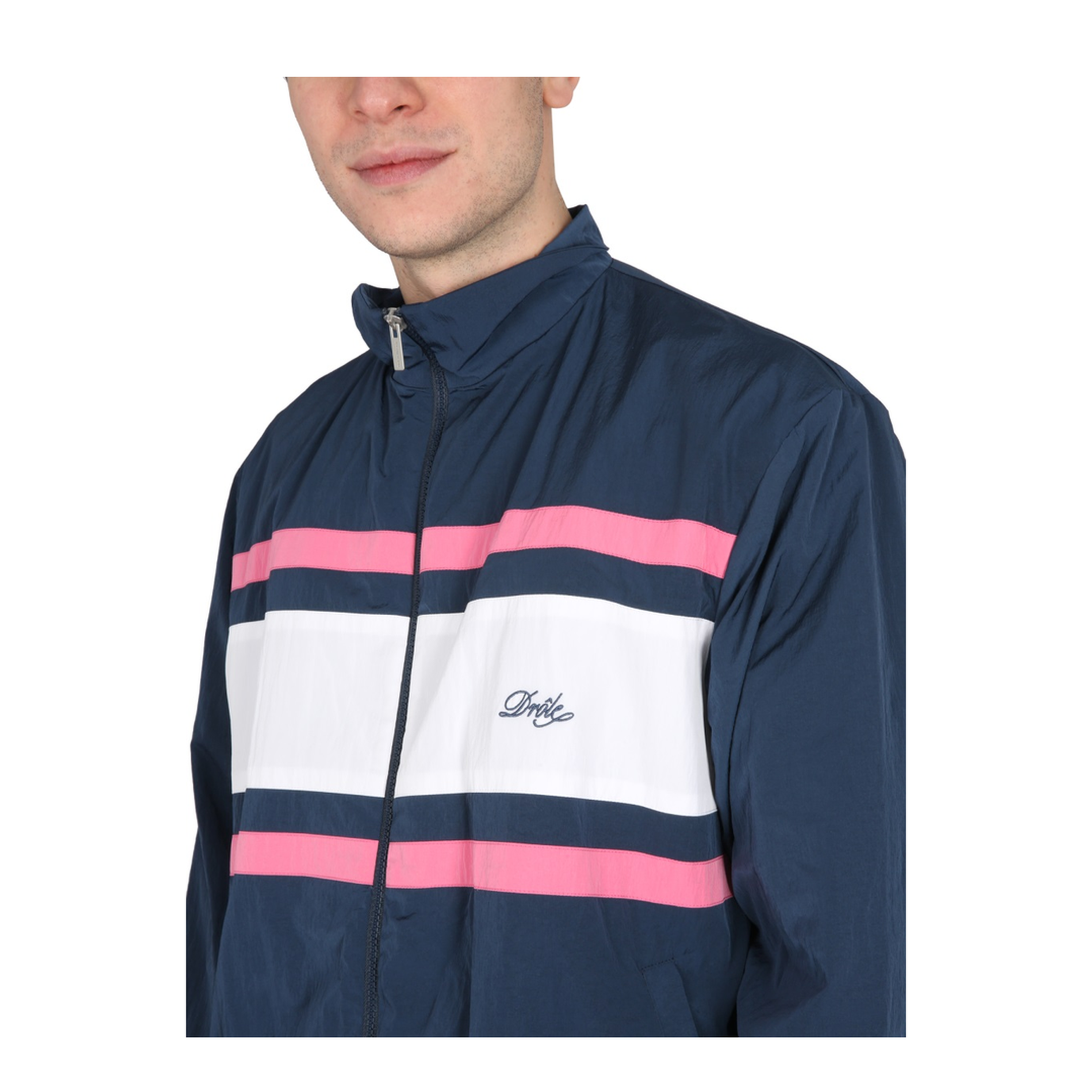 MAYFEYR - DRÔLE DE MONSIEUR - Jacket With Logo Embroidery - JT133PA002NAVY