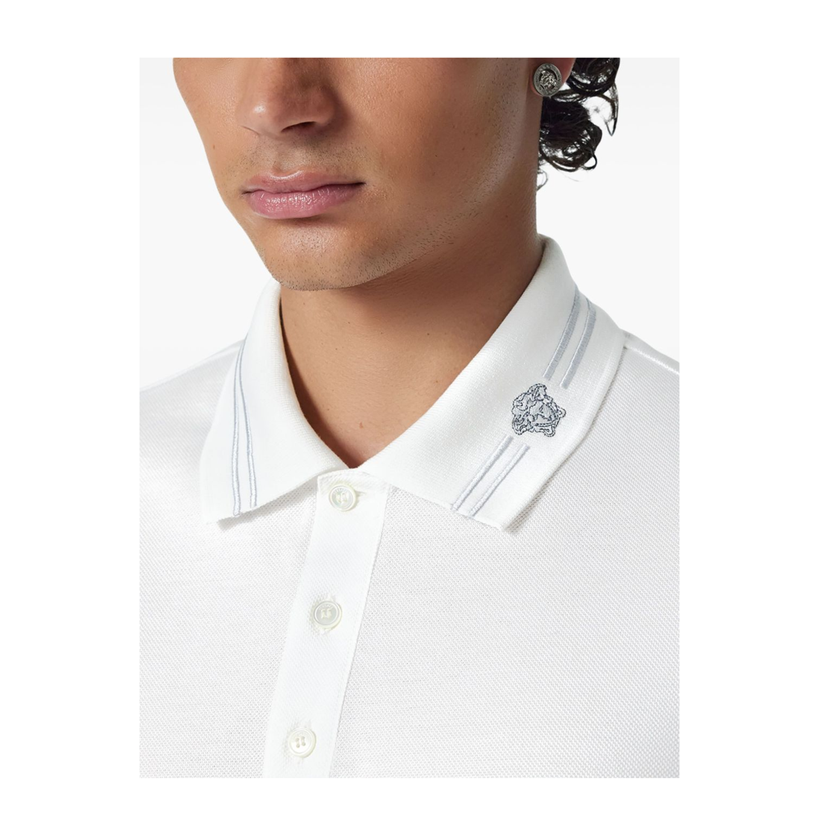 Medusa Embroidery Polo Shirt