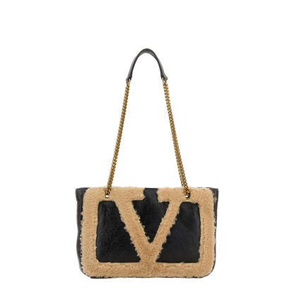 Two-tone leather Viva Superstar shoulder bag