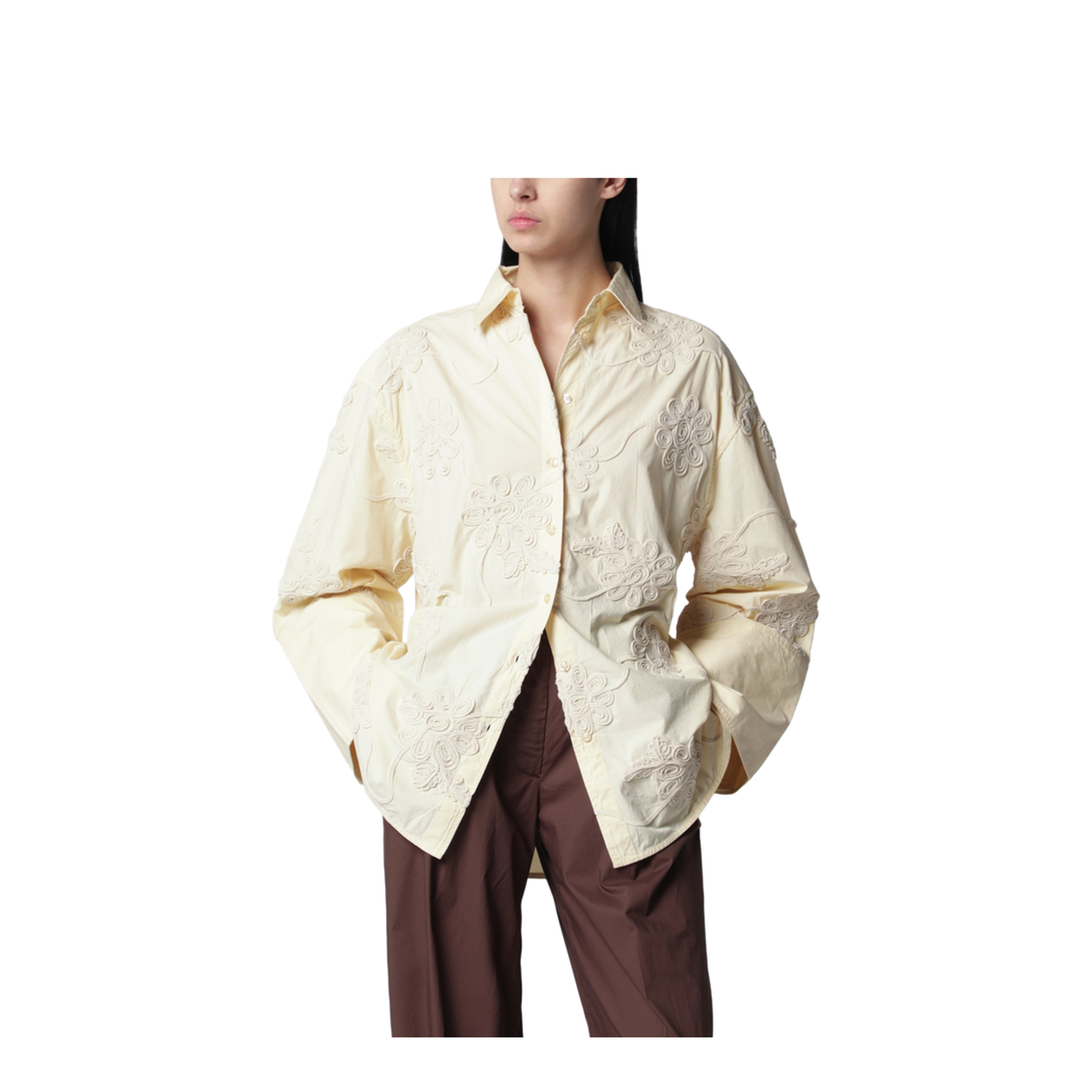 MAYFEYR - Rotate - Oversized Shirt Flower In Organic Cotton - 1155581366CO1366