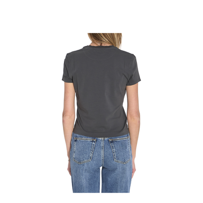 Jersey T-Shirt with Print in Grey