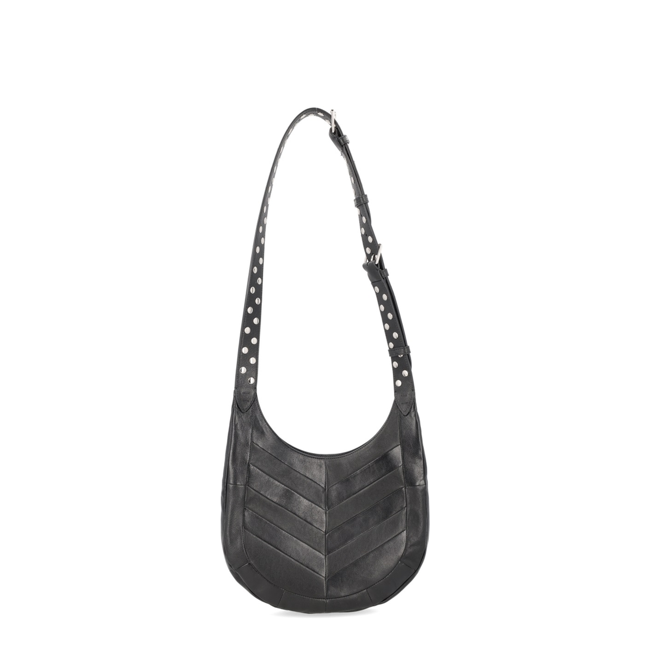 Hoboho Medium Nappa Leather Hobo Bag - Black