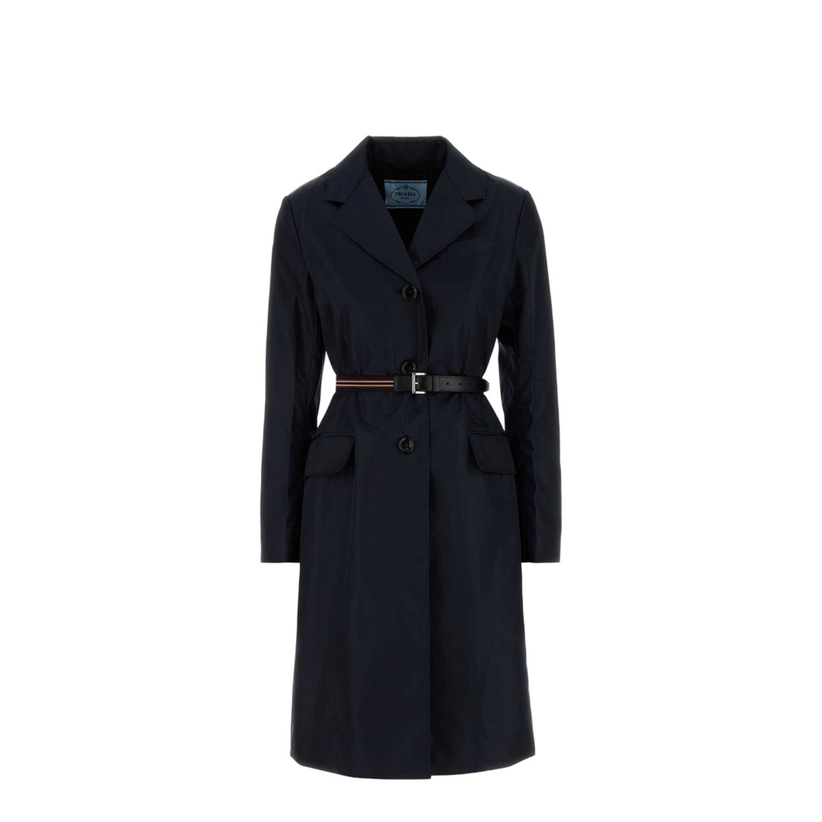 Midnight Blue Re-Nylon Trench Coat