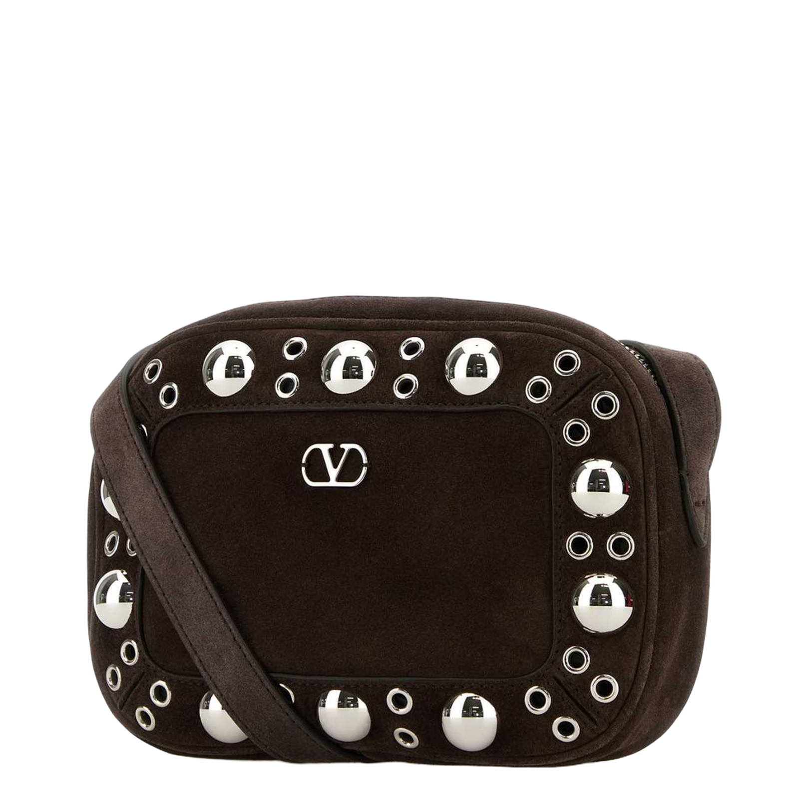 Brown Suede Nellcôte Crossbody Bag