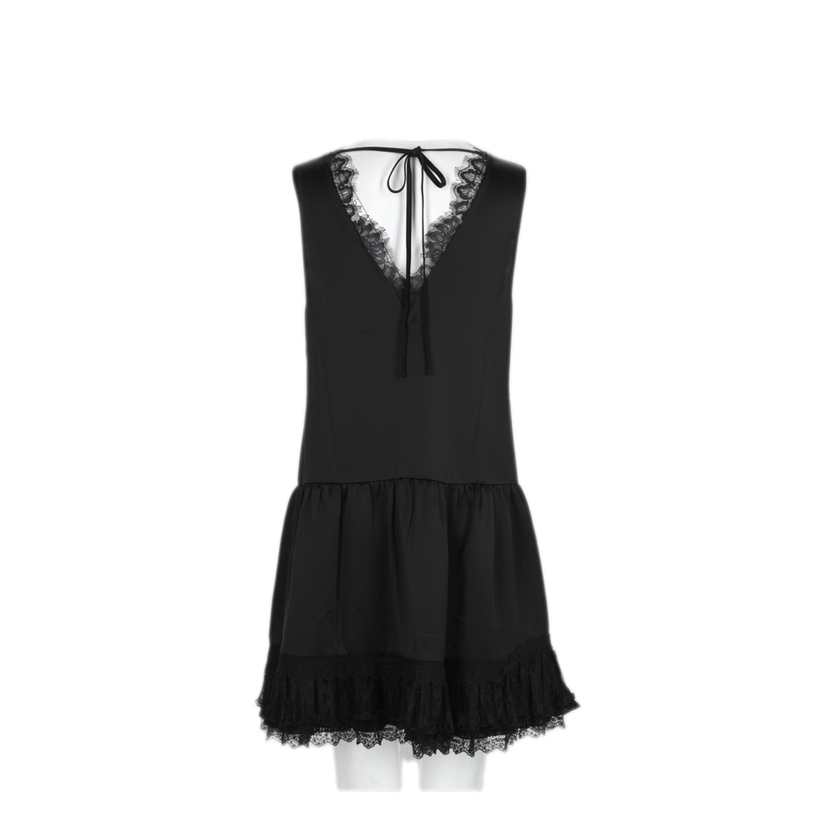 MAYFEYR - Ganni - Black Dress 75 Acetate 25 Recycled Polyester - A1030686099