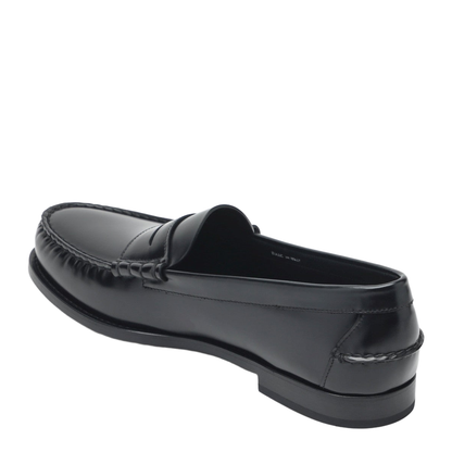 Classic Black Leather Loafer
