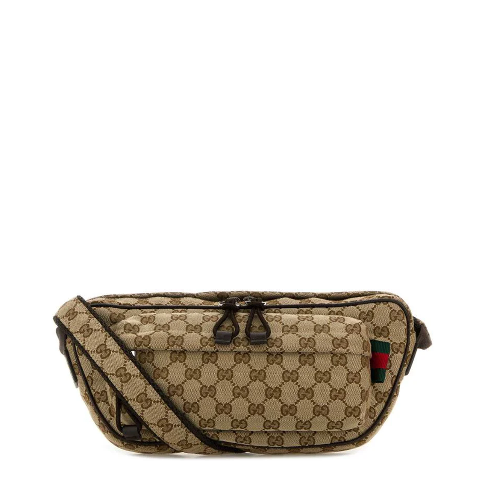 GG Canvas Large Canvas Slingbag - Beige
