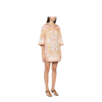Printed Linen Tunic