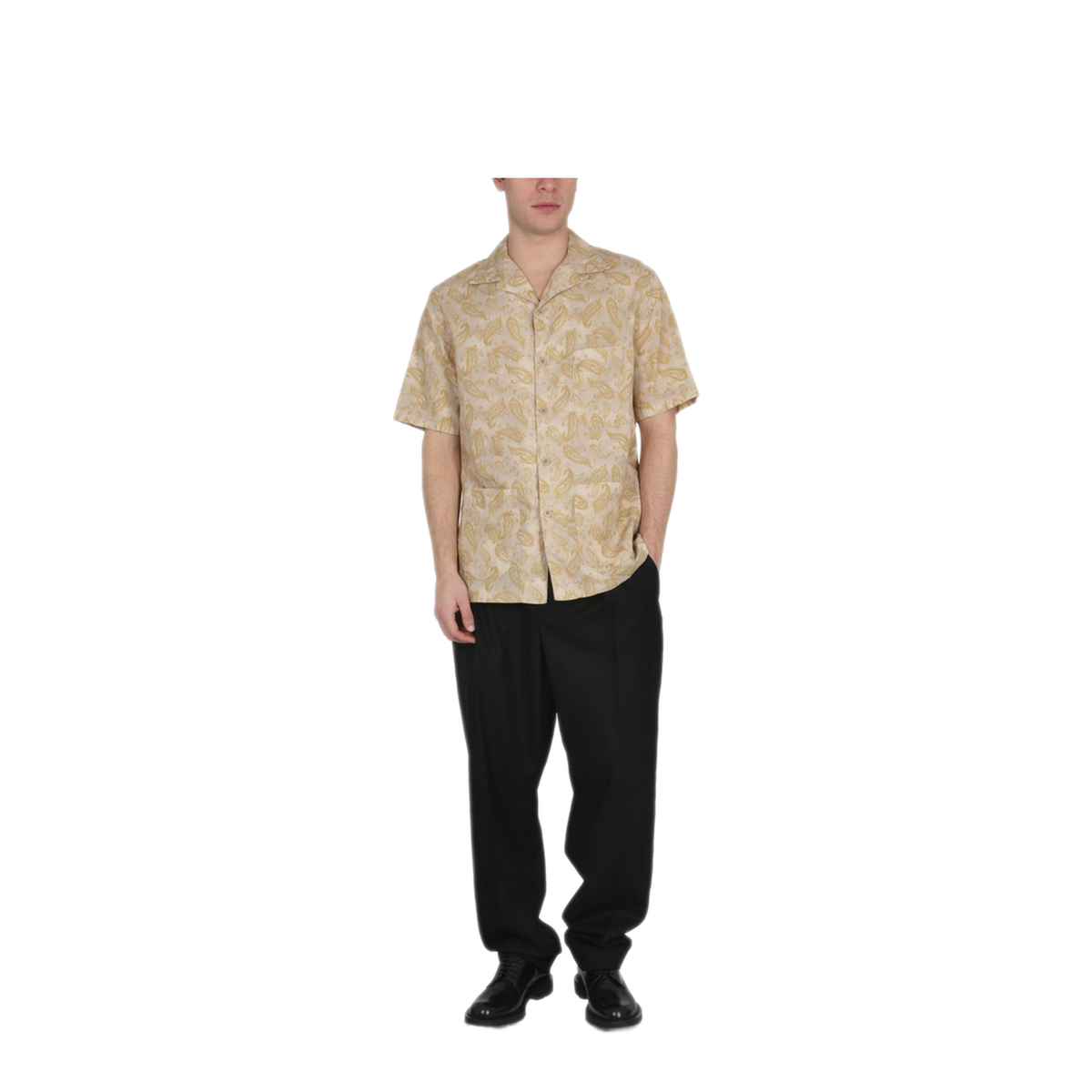 MAYFEYR - EAST HARBOUR SURPLUS - Paisley Print Shirt - ALBUQUERQUE25BEIGE