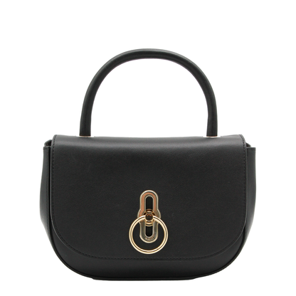 Amberley Small Supple Smooth Leather Top Handle Bag - Black