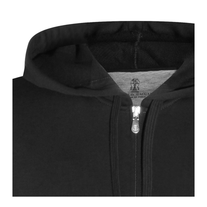 Zip-Fastening Sweater Black