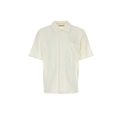 MAYFEYR - Our Legacy - Ivory Polyester Blend Shirt - M2202BOWHITEBOUCLE