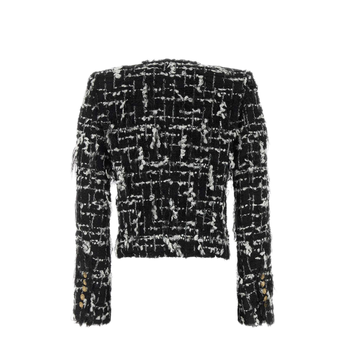 MAYFEYR - Balmain - Two Tone Tweed Blazer - HF1SC311XM09EAB