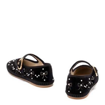 Black Garavani Flat Shoes