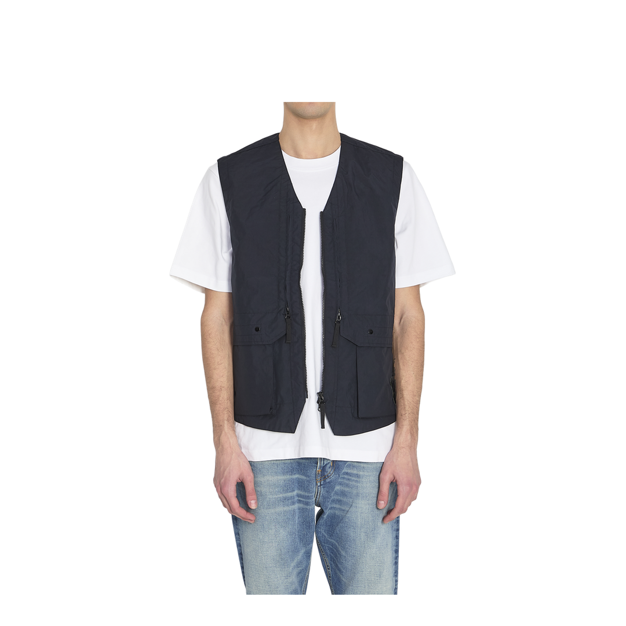 Metal Lamina Poly Ripstop Vest