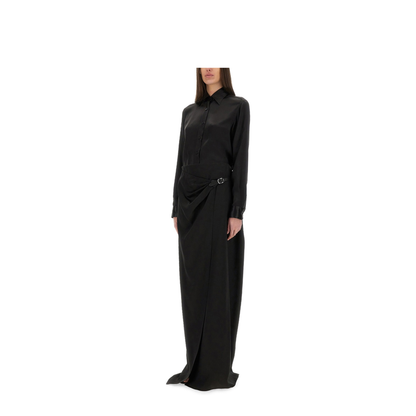 Maxi Wrap Skirt with Belt