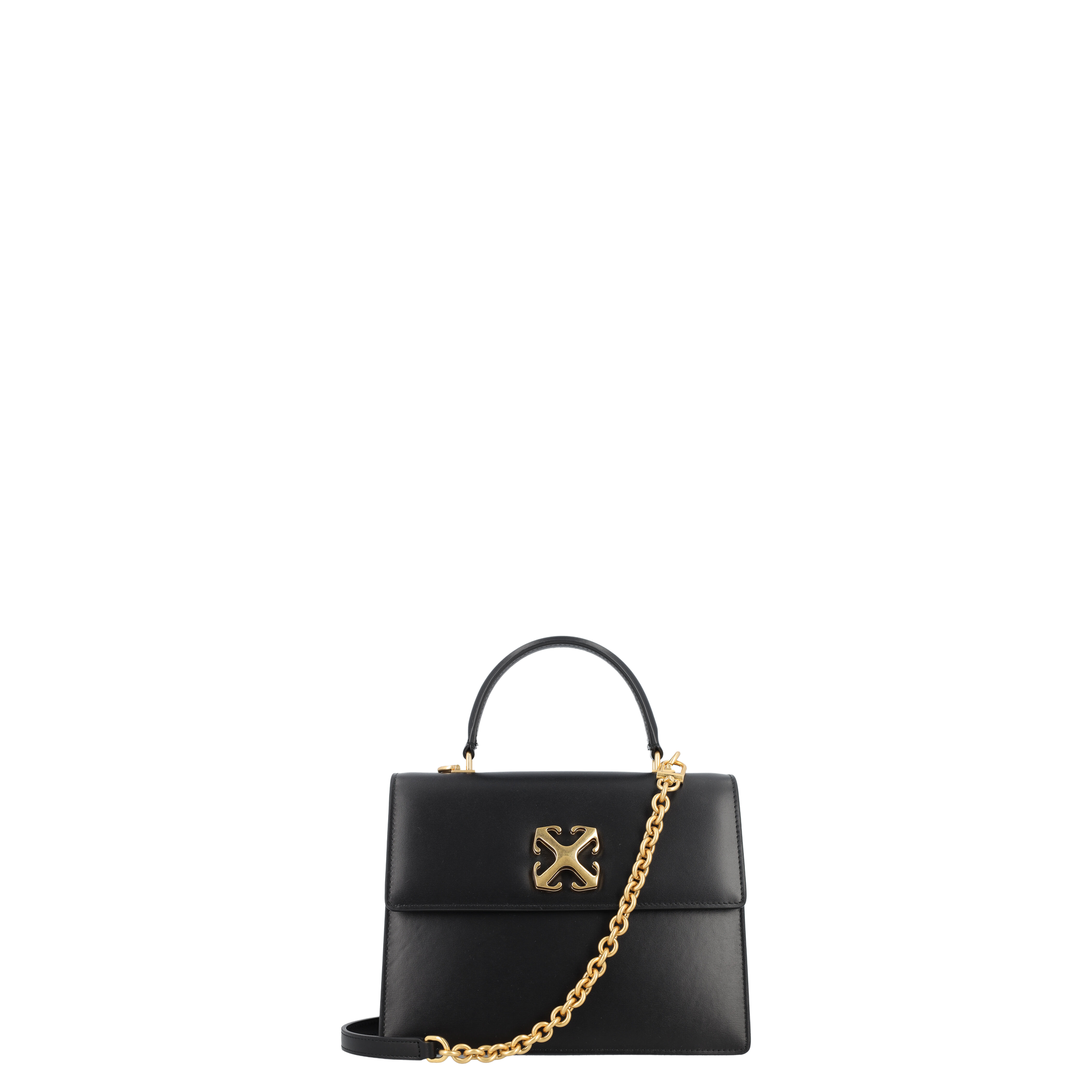 Black Leather Jitney 2.8 Handbag