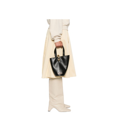 Asymmetric Mini Bucket Bag