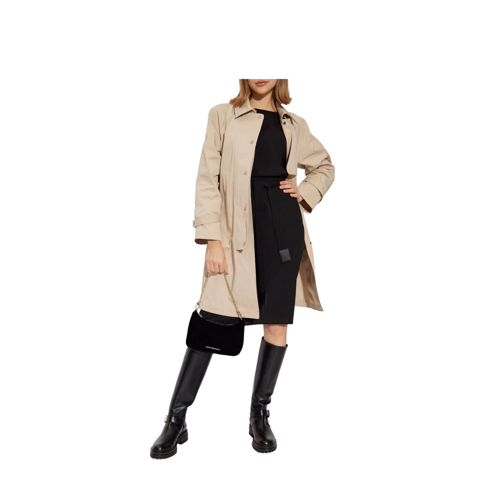 Cotton Blend Trench Coat