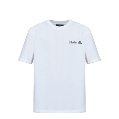 Embroidered Signature T-shirt White
