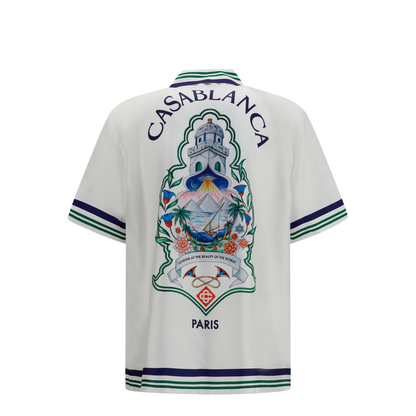 MAYFEYR - Casablanca - Short-Sleeve Hotel Crest Shirt - MPF26SH00301