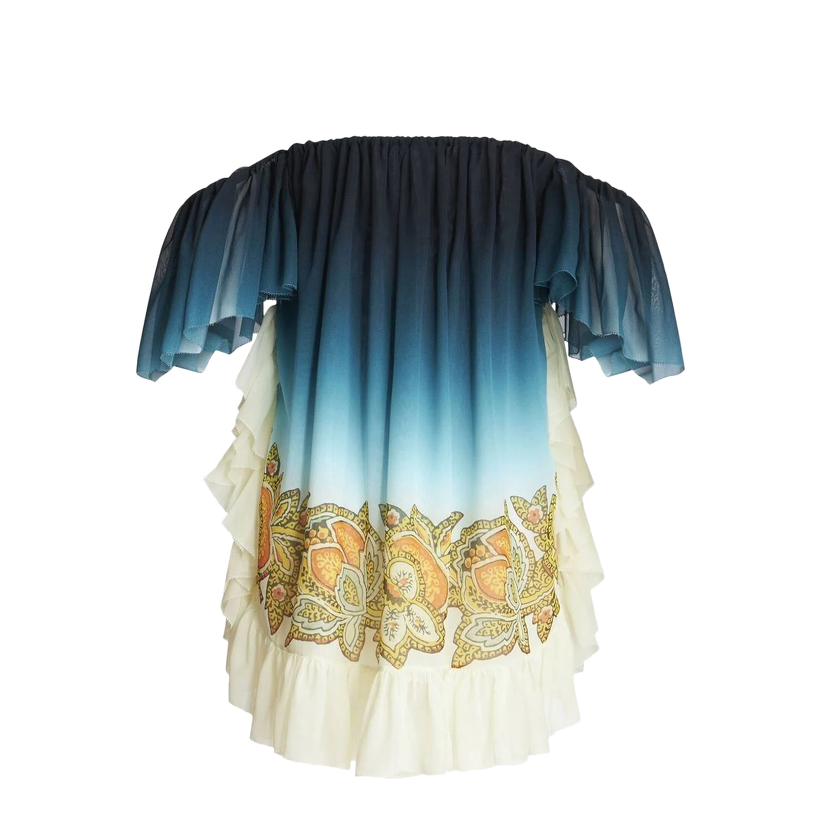 Printed Silk Mini Dress