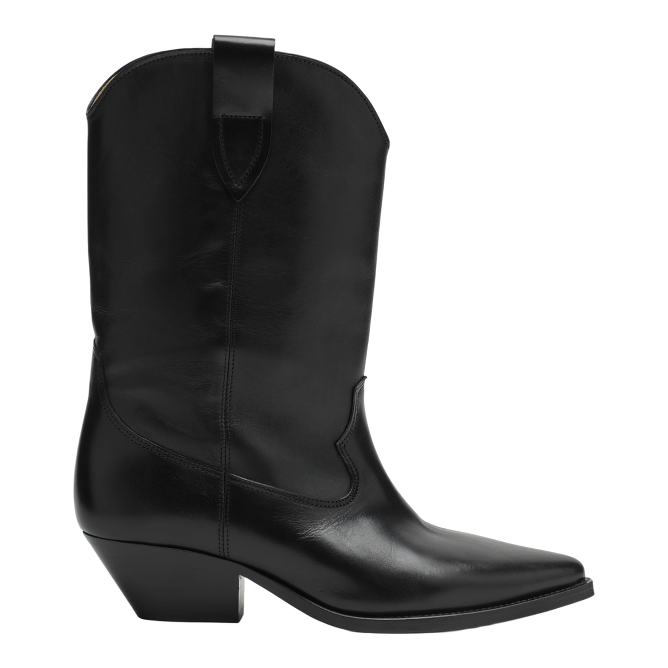 MAYFEYR - Isabel Marant - Deurto Cowboy Boots In Black Leather - BO0003FAA3A03S01BK
