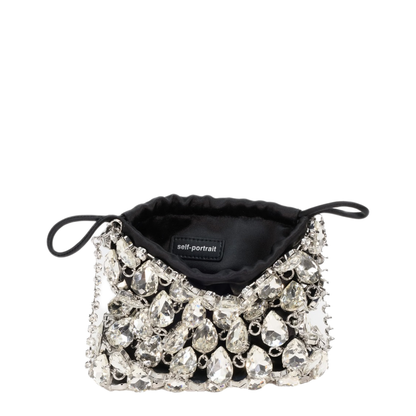 MAYFEYR - Self Portrait - Mini Metal Mesh Bag With Crystals - SS26310SLSILVER