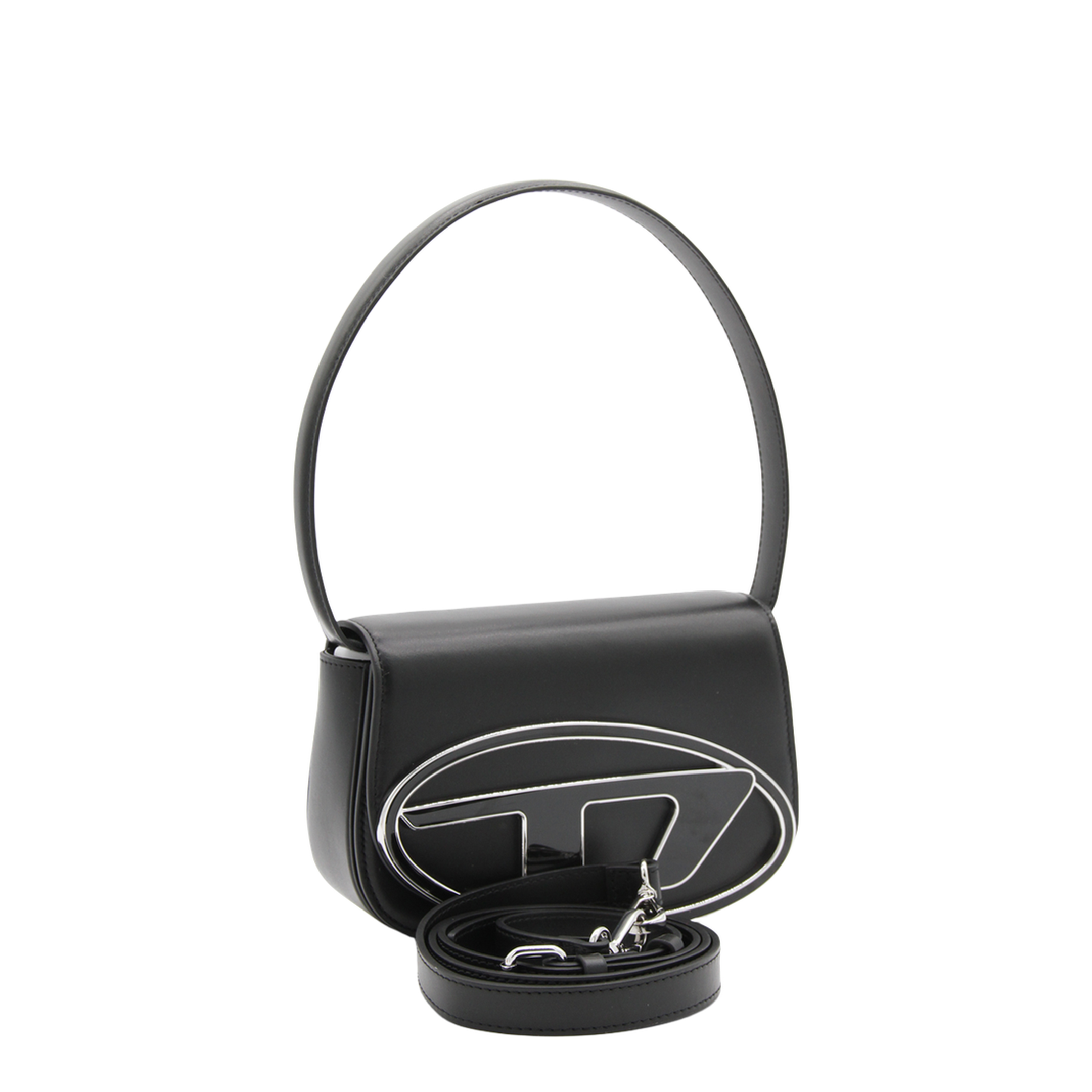 1DR-Iconic Nappa Leather Shoulder Bag - Black