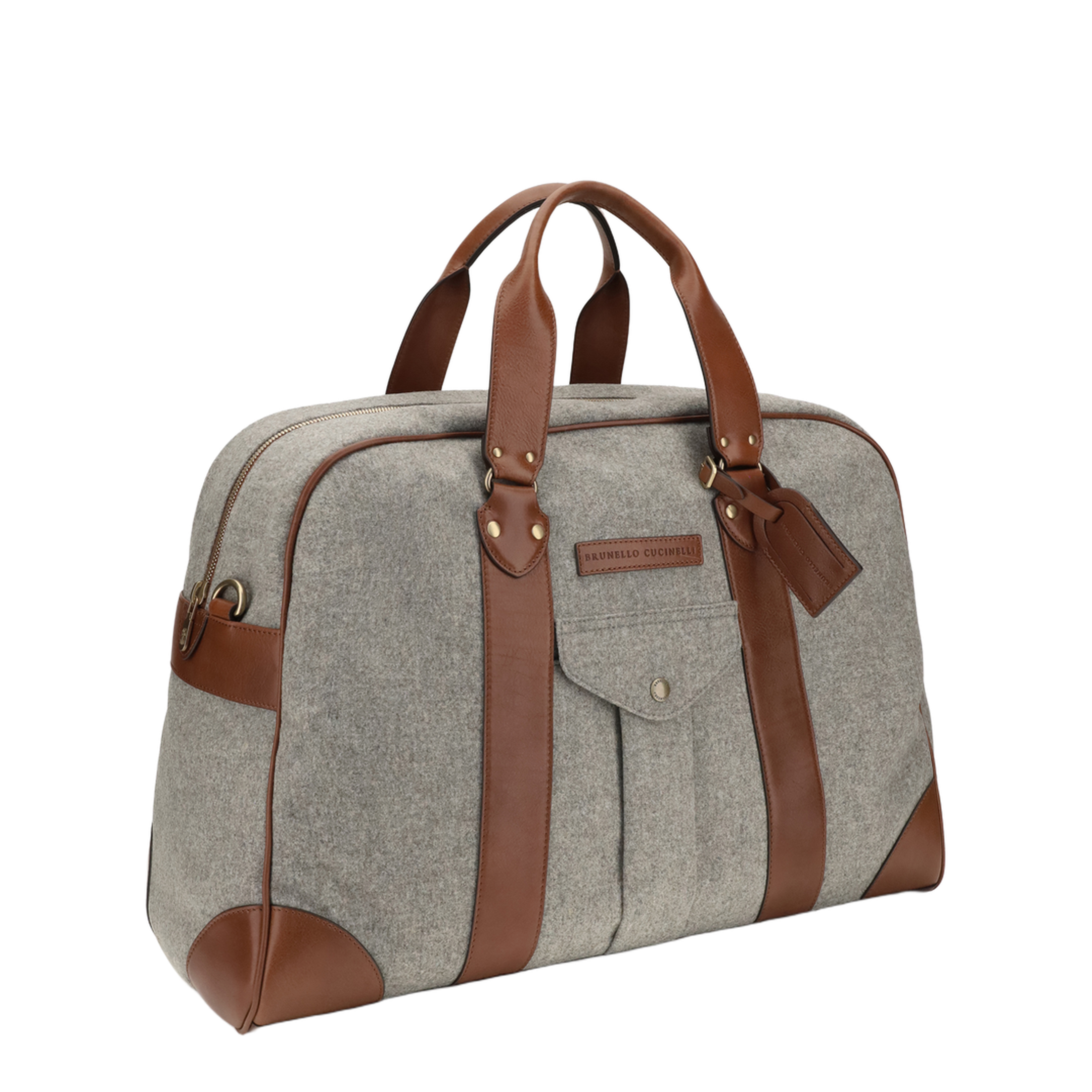 MAYFEYR - Brunello Cucinelli - Wool And Leather Travel Bag - MBPABU394