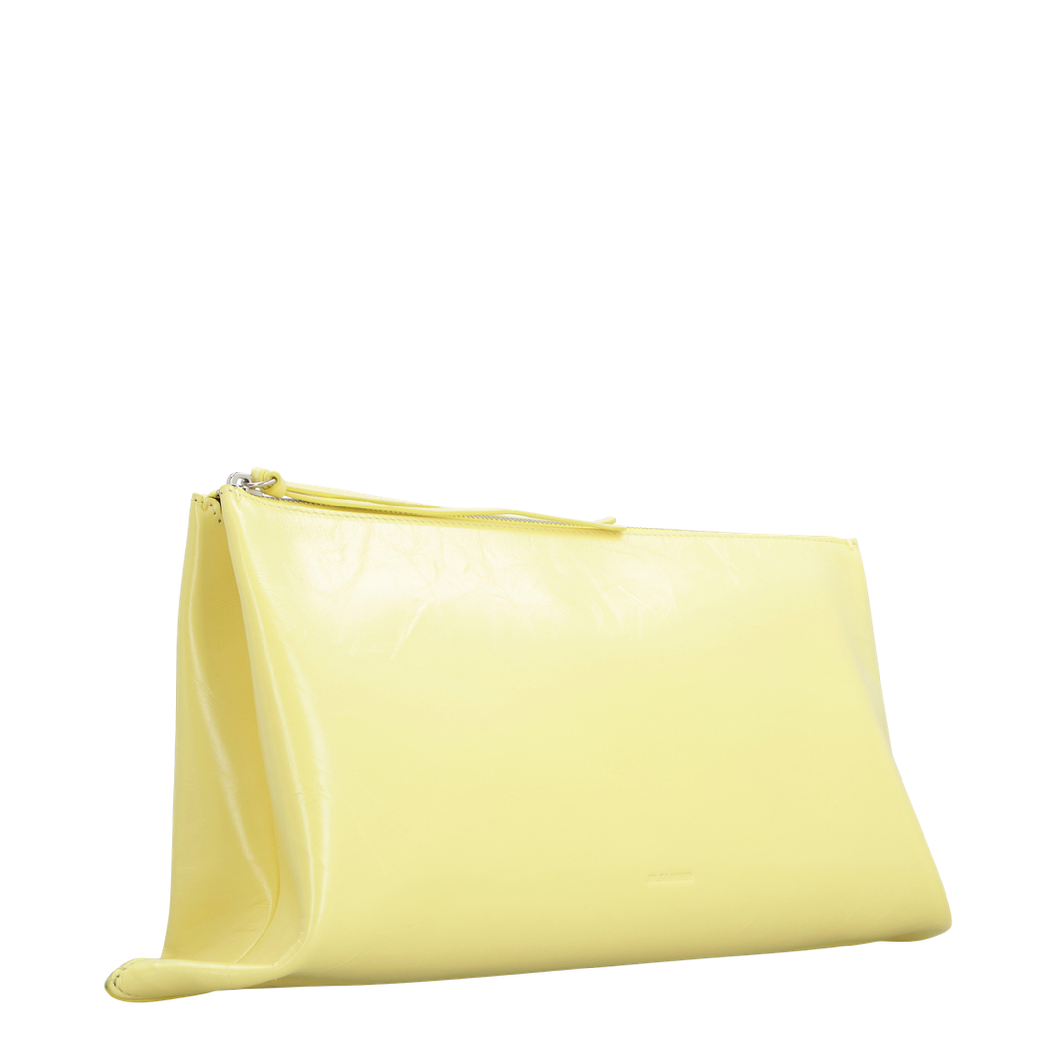 Impero Midi Leather Clutch Bag