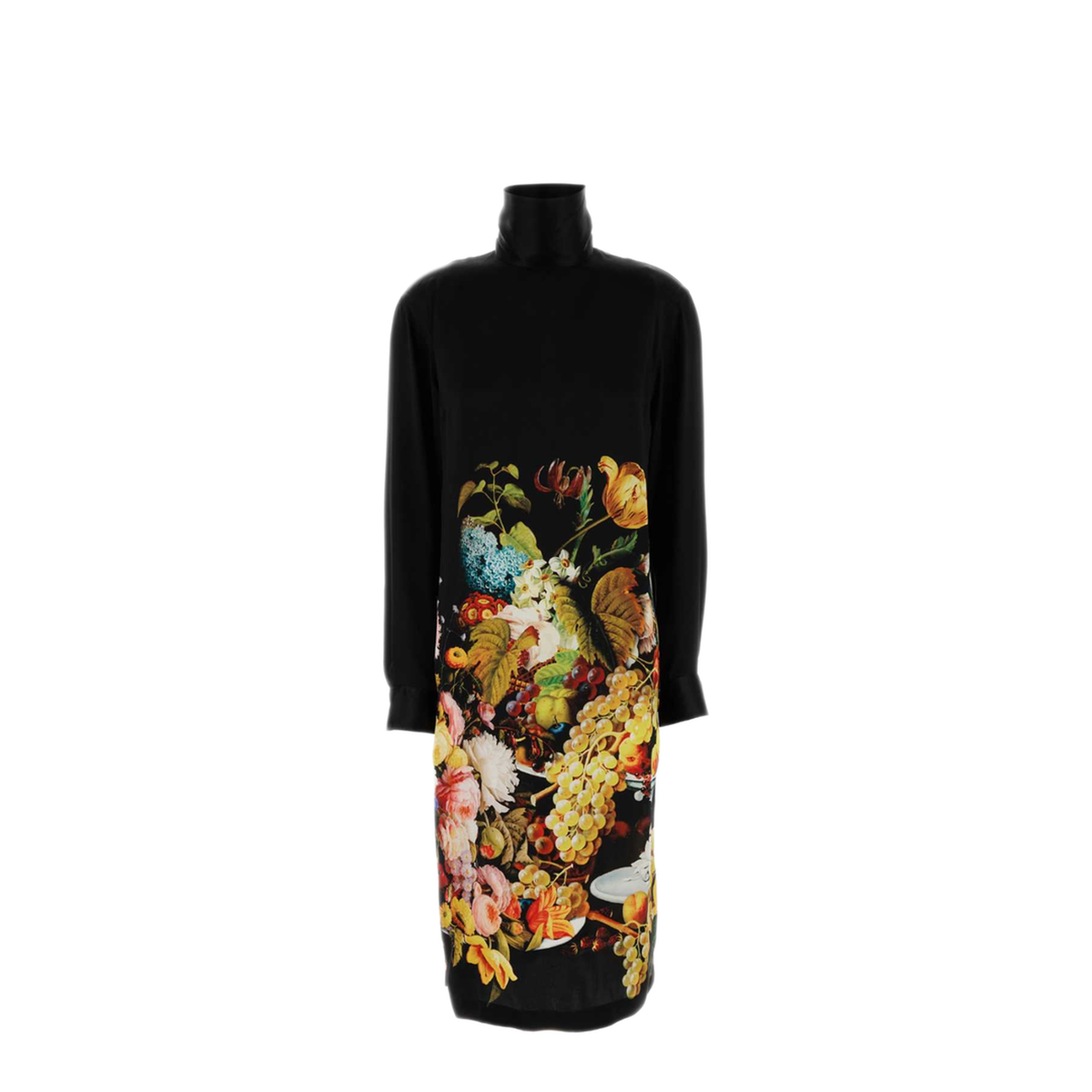 MAYFEYR - Dries Van Noten - Black Satin Dontisy Dress - 2620110224244900