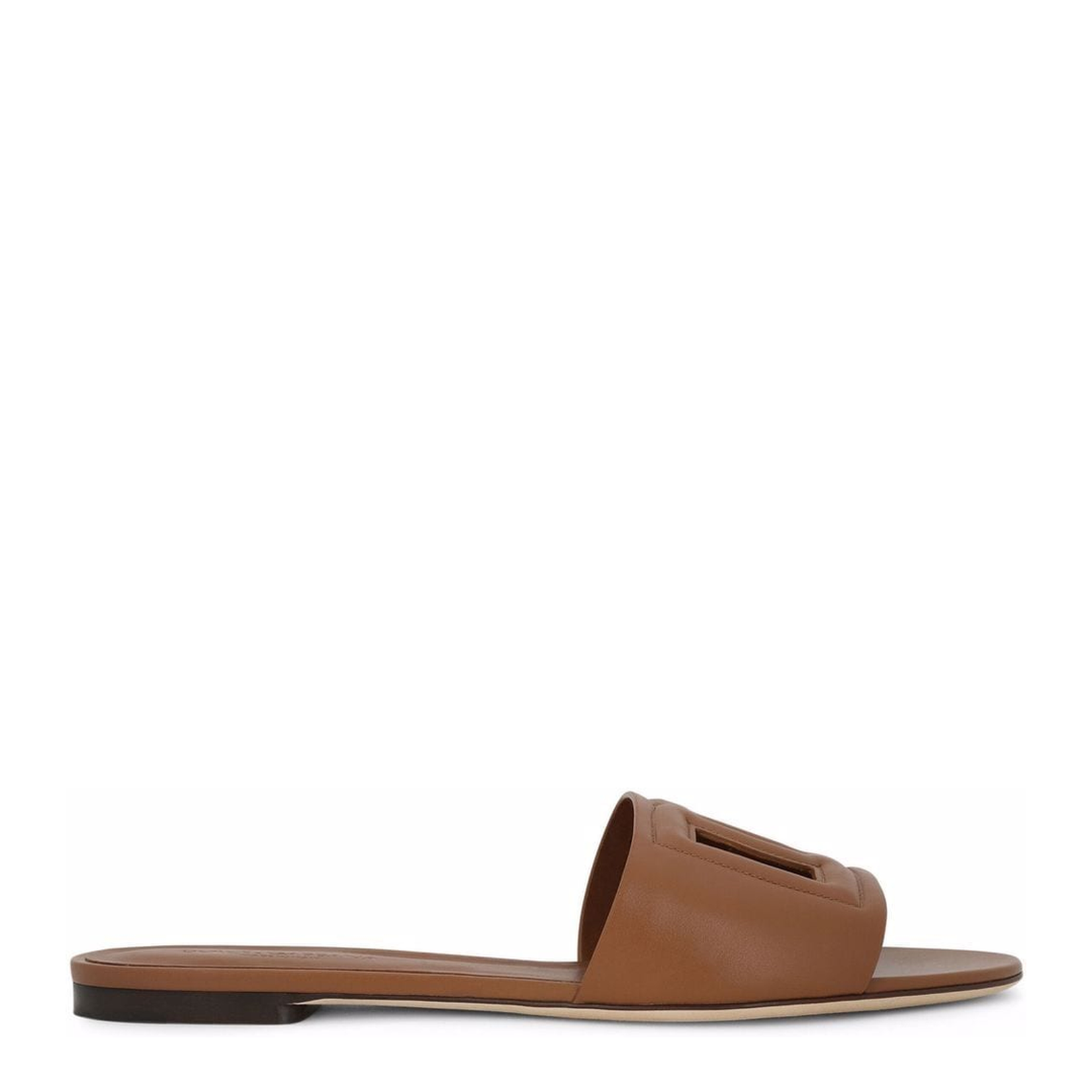 Calfskin Sliders with Logo