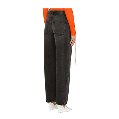 Black Washed Balloon Jeans
