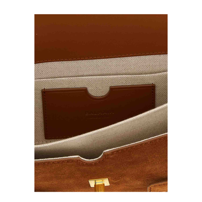 B-Buzz Shoulder 24 Suede Bag - Brown