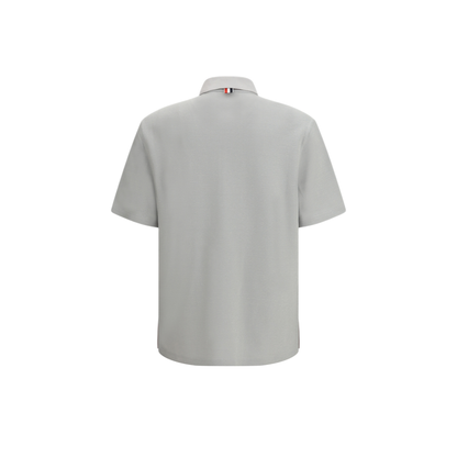 MAYFEYR - Thom Browne - Short Sleeve Polo With Chest Pocket - MJP244EJ0251050