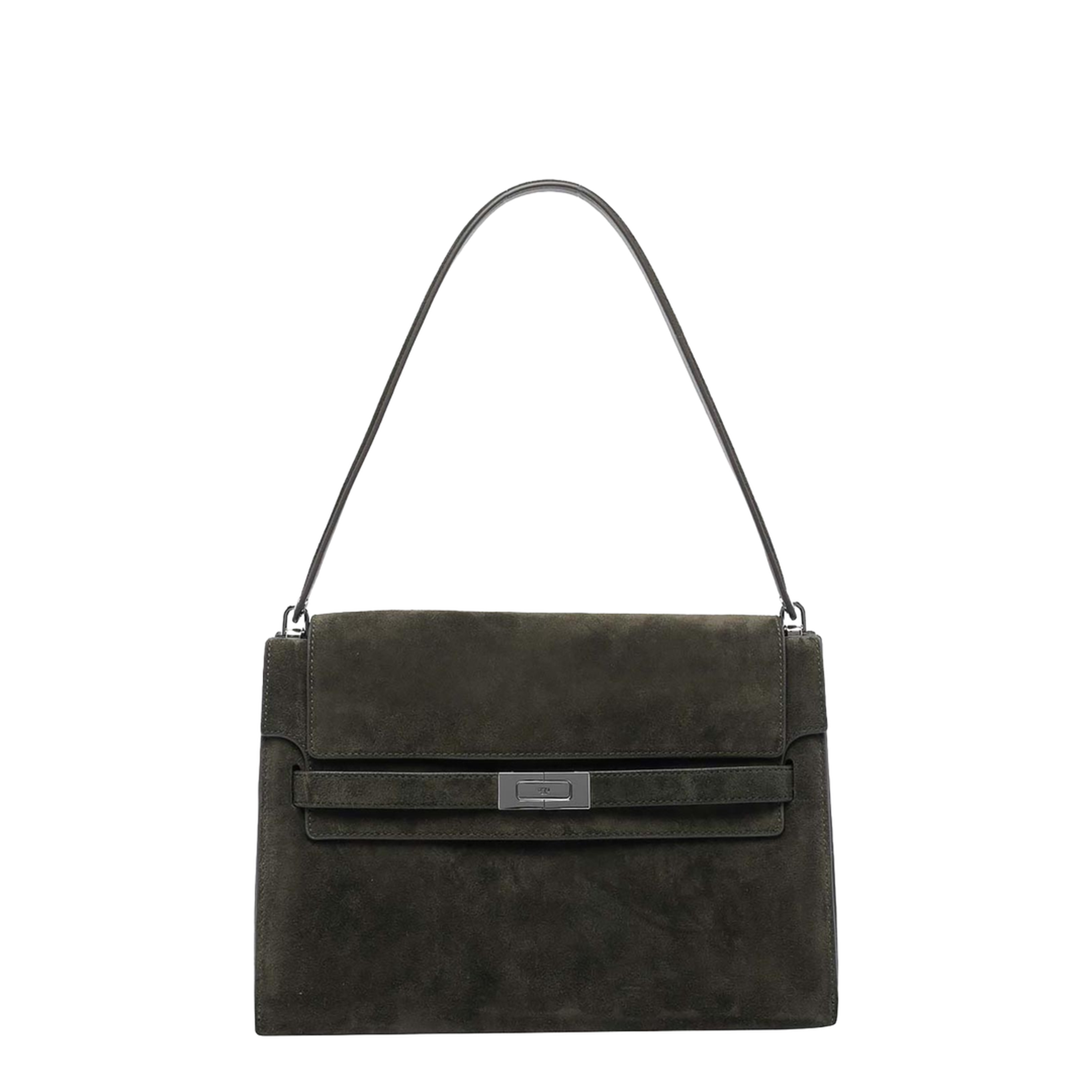 Shoulder Bag Leather Black