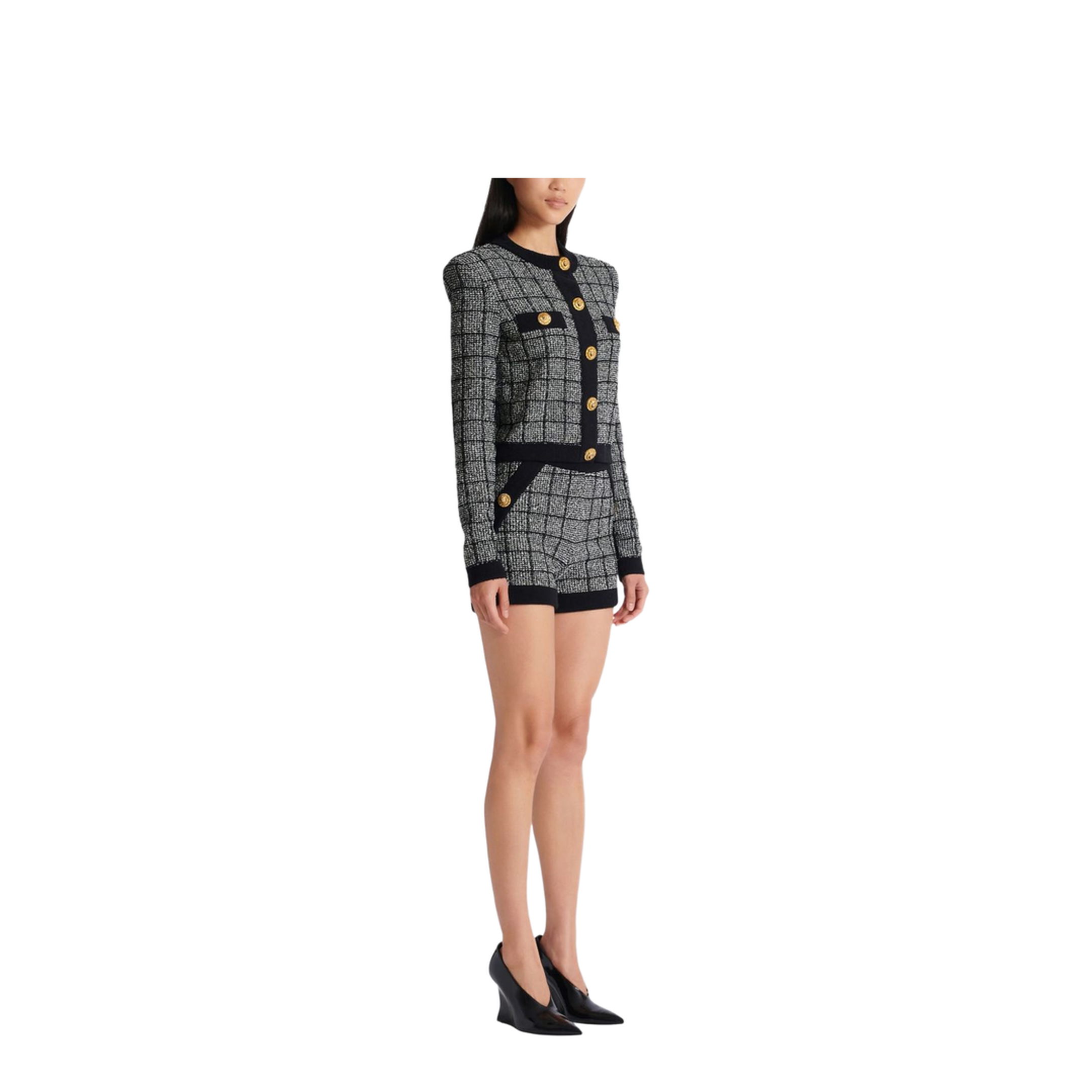 Knitted Sweater Black Grey
