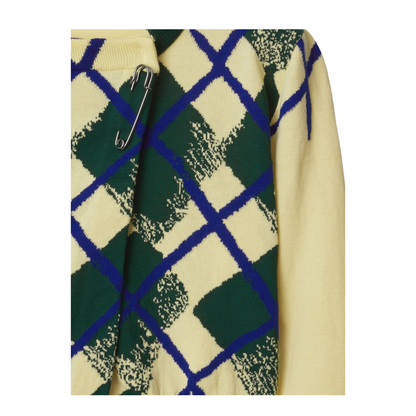 MAYFEYR - Burberry - Argyle-Intarsia Cropped Cotton Jumper - 8080924A4652