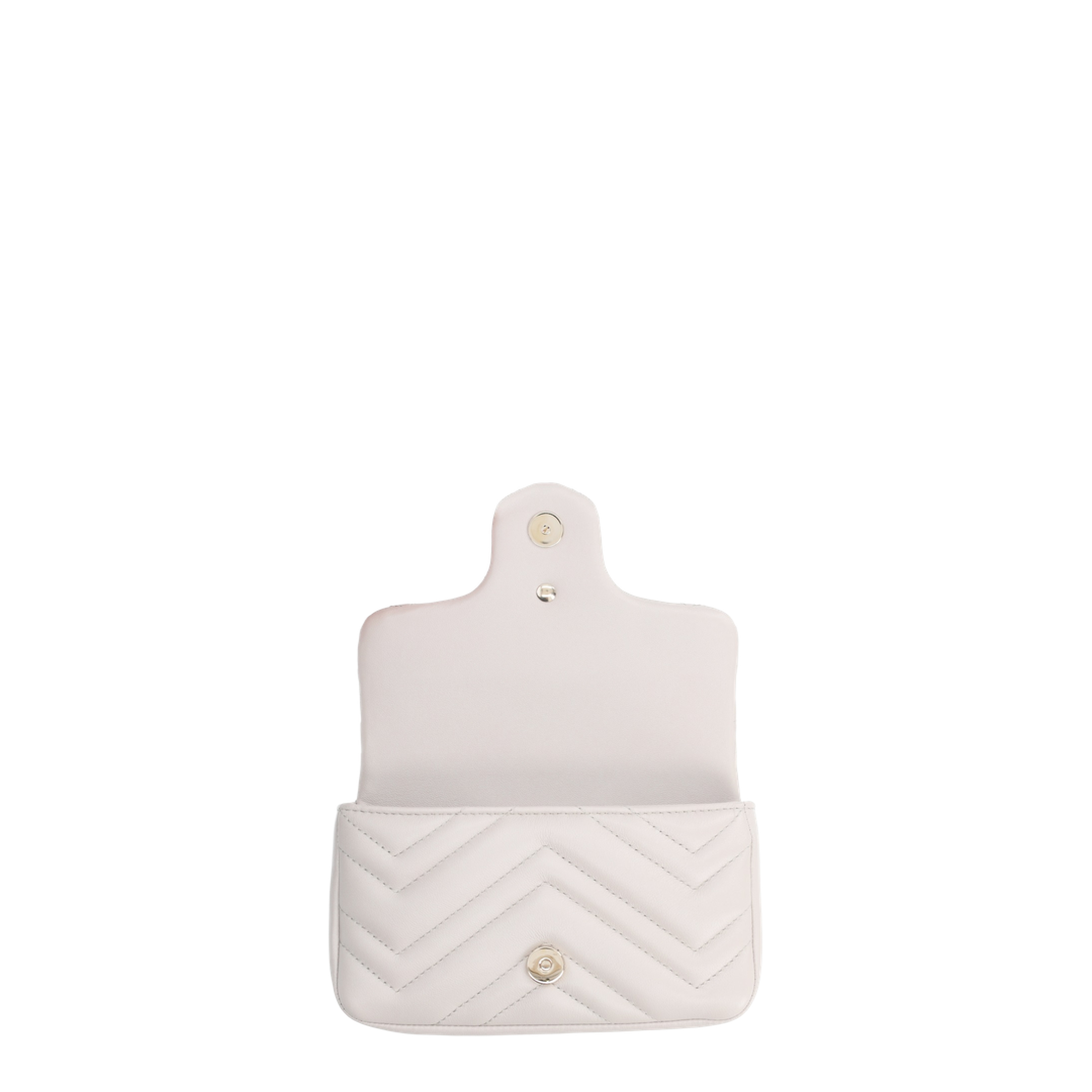 GG Marmont Mini Shoulder Bag Nappa Leather - Light Grey