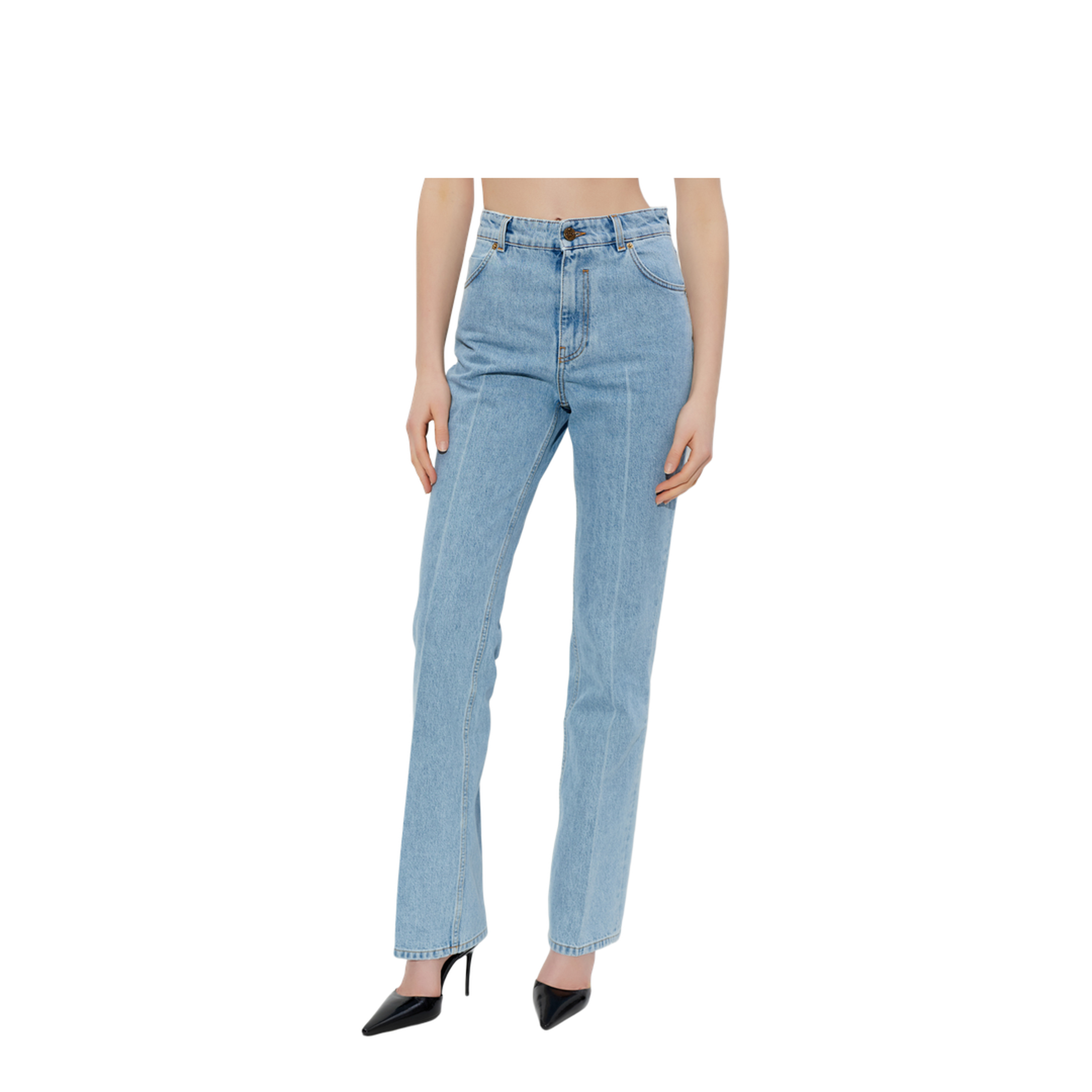 Straight Leg Jeans Light Blue