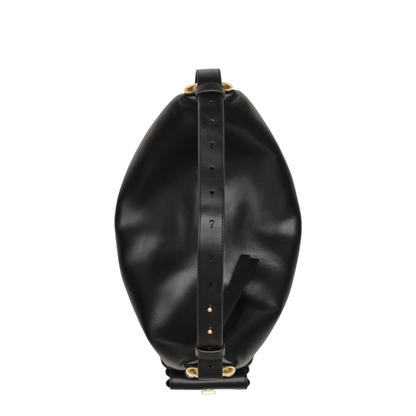 The Scene Large Smooth Leather Shoulder Bag - Black