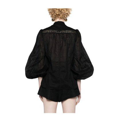 Lace Trim Detail Shirt