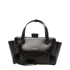 Rin Rin Small Calf Leather Tote - Black