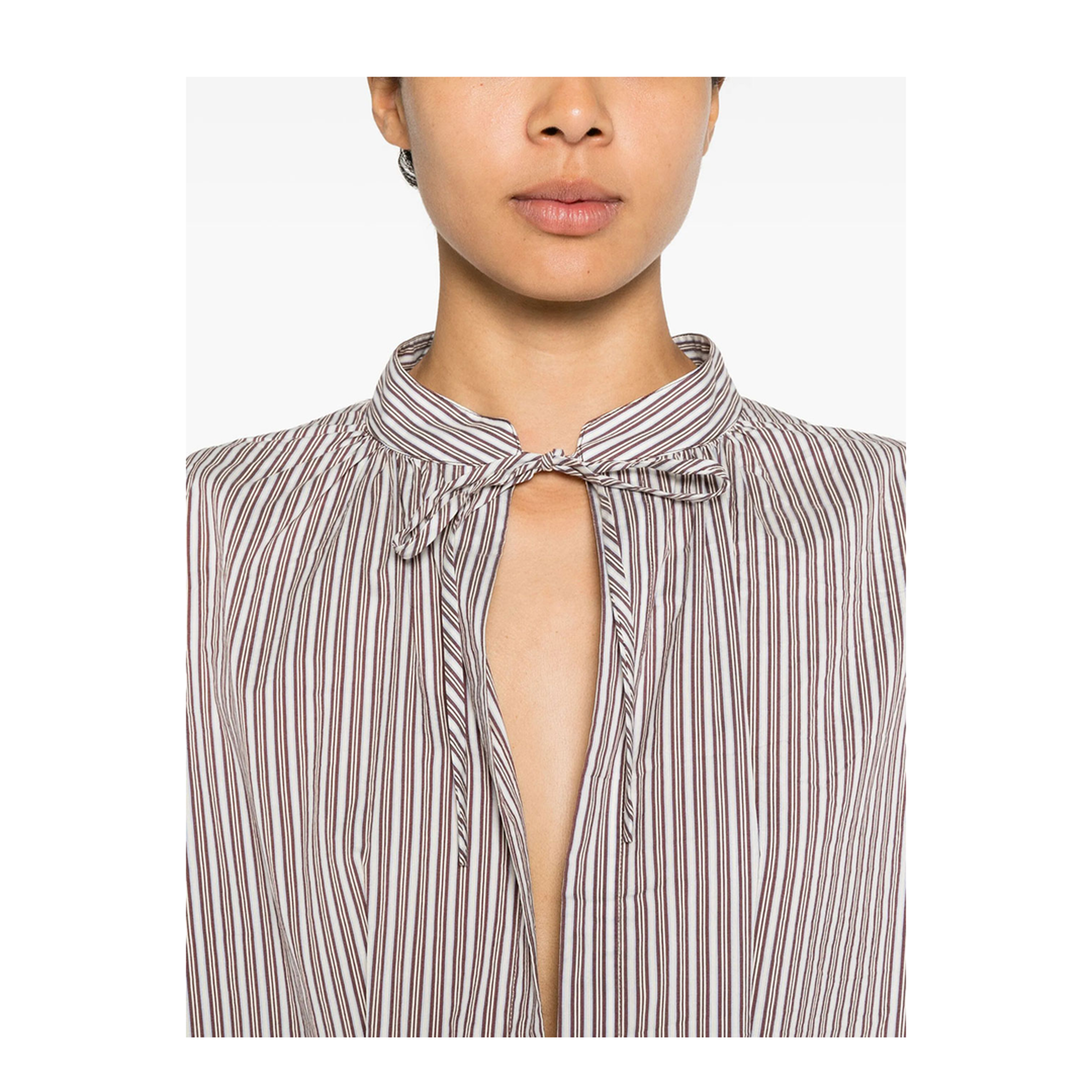 MAYFEYR - Dries Van Noten - Striped Silk-Blend Long Dress - 0110503132