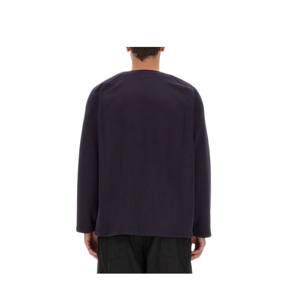 MAYFEYR - Needles - Cardigan With Logo - MR304CEGGPLANT