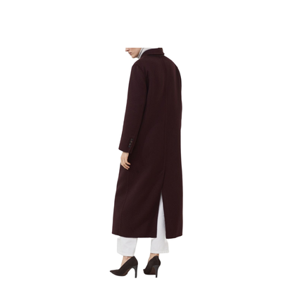 Handcrafted Coat in Burgundy