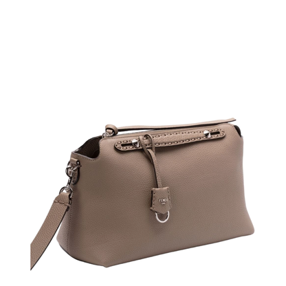 By The Way Selleria Large Calfskin Shoulder Bag - Dove Gray