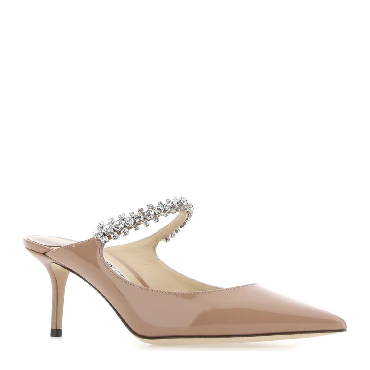 MAYFEYR - Jimmy Choo - Bing 65 Skin Pink Mules - BING65PATBALLETPINK