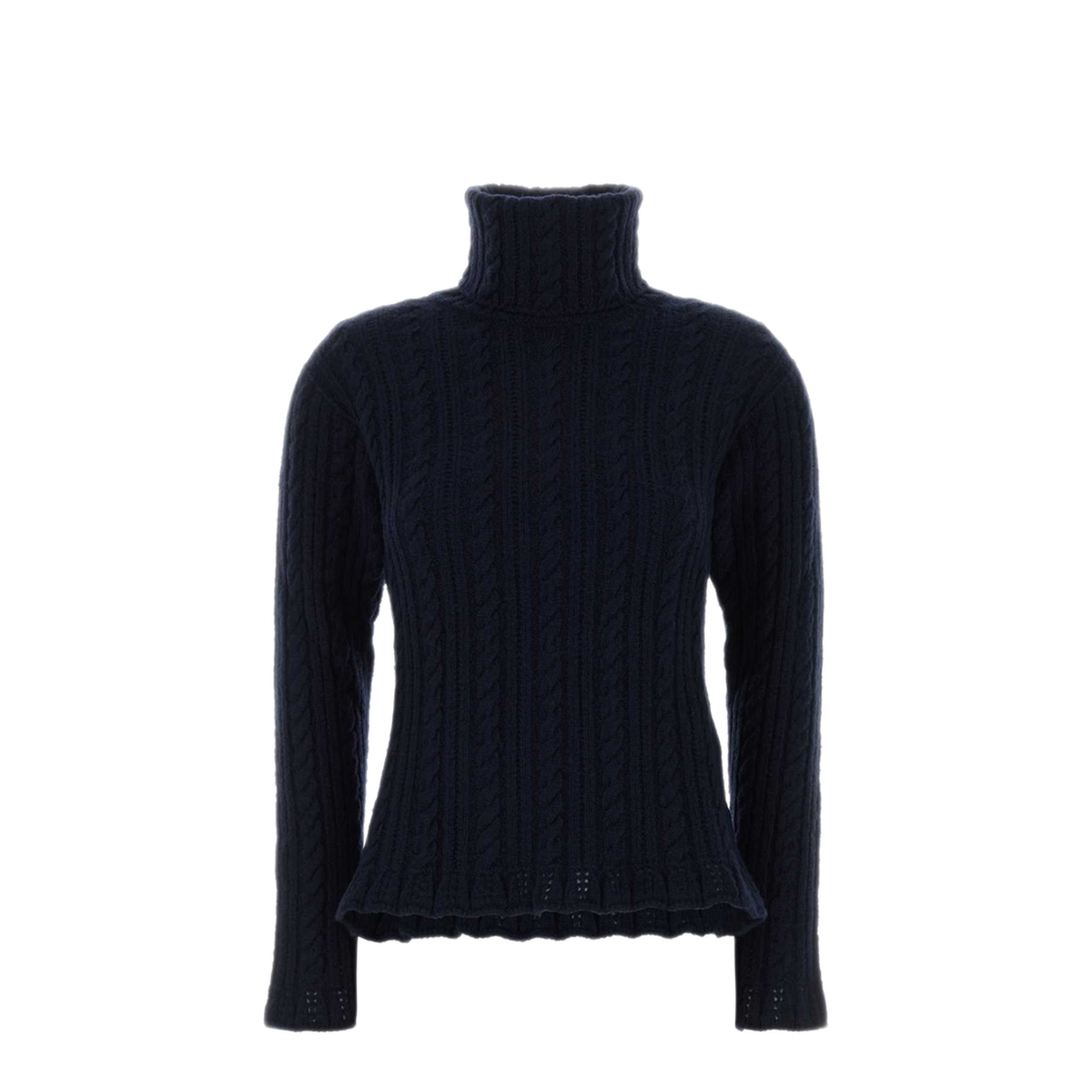 MAYFEYR - Moncler - Navy Blue Wool Blend Sweater - L20989F00005N0625778